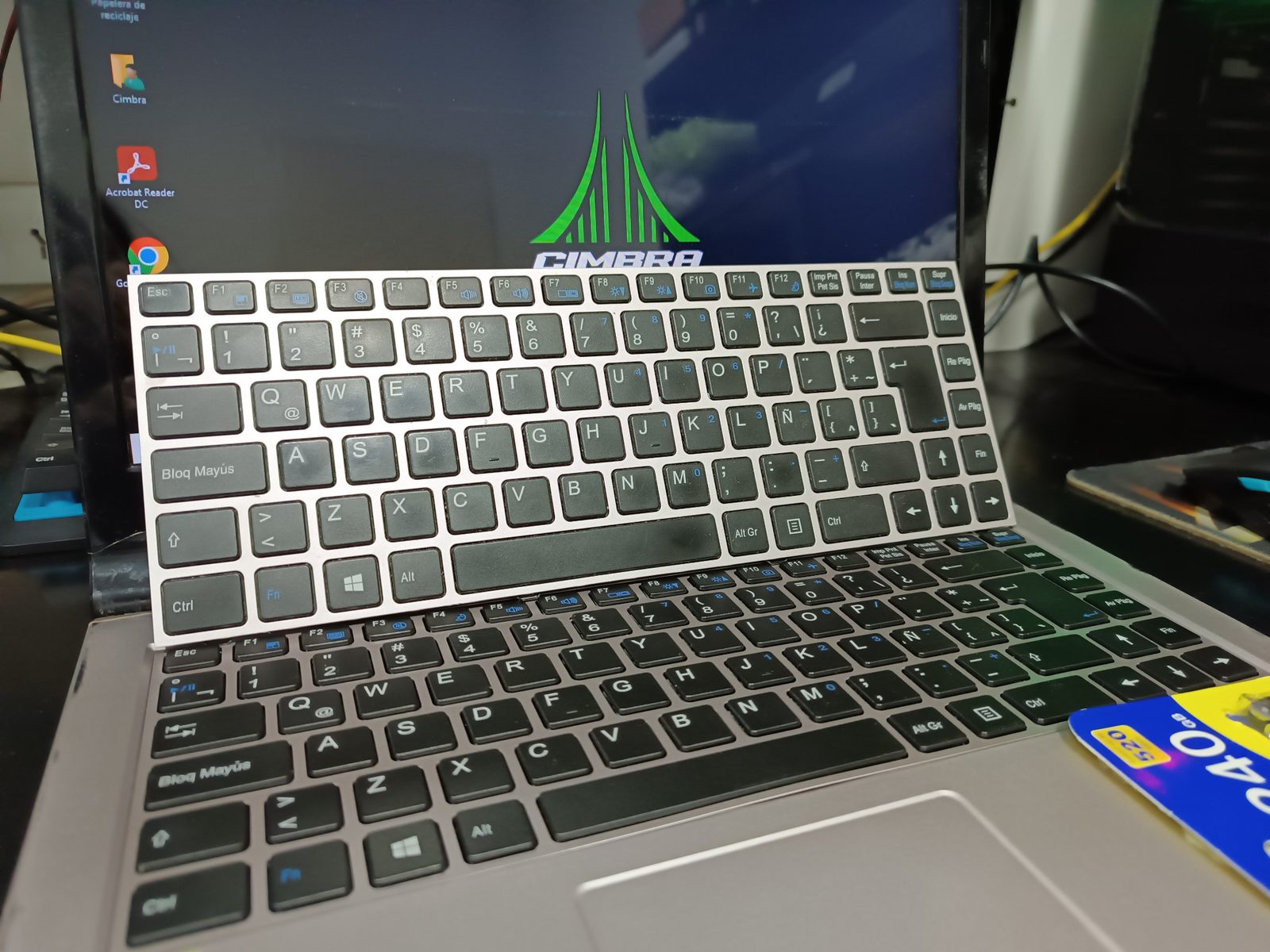 Cambio de teclados de notebook